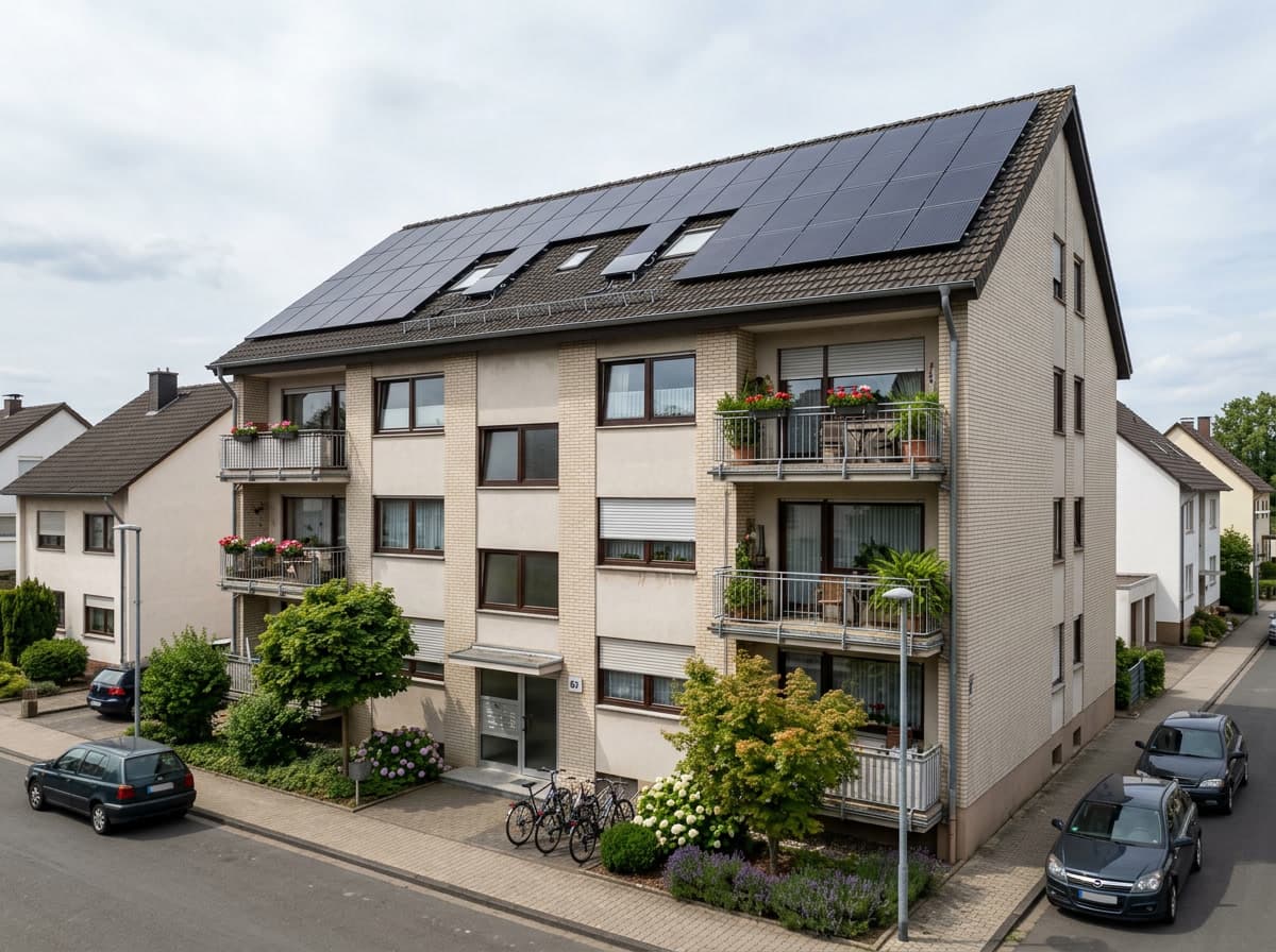 Mehrfamilienhaus mit Photovoltaikanlage